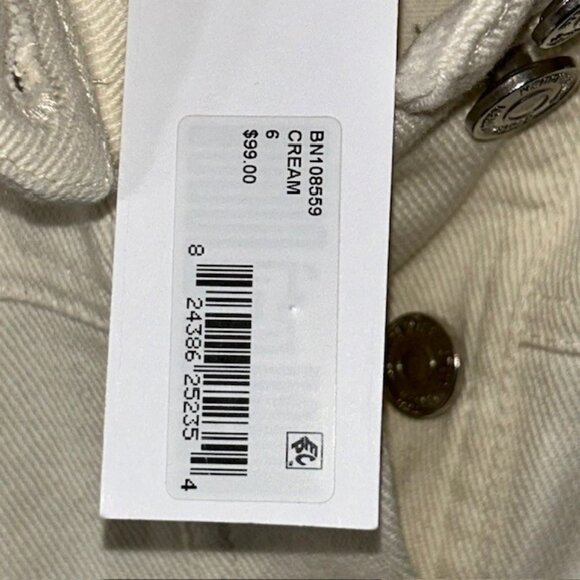 Steve Madden L21001 Womens Cream Krisha Cotton Utility Dress SZ 6 NWT BRAND NEW - Picture 5 of 7